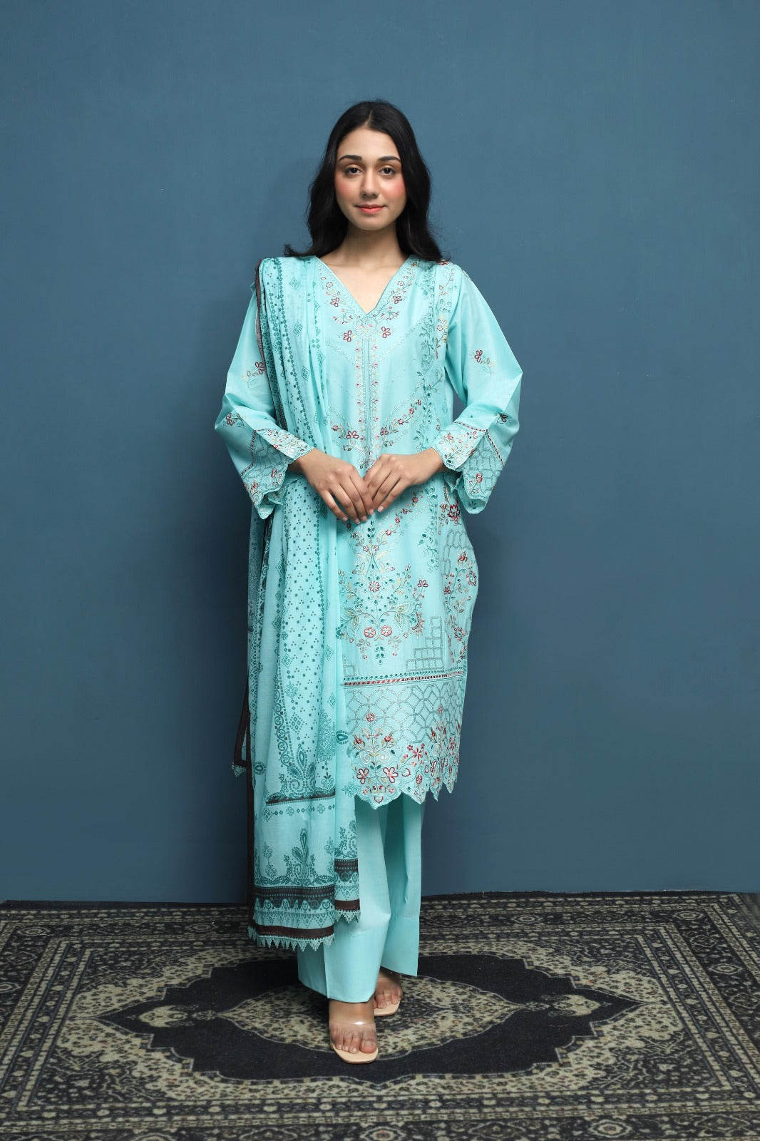 FANCY EID LAWN STITCHED