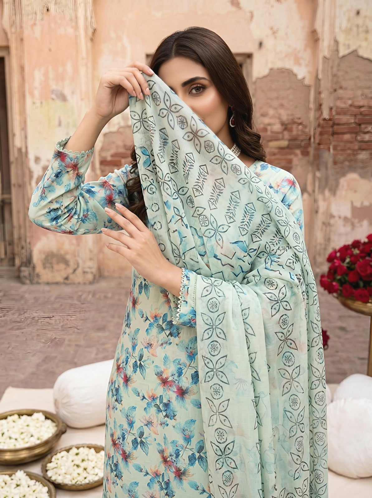 3PC Crystal Lawn