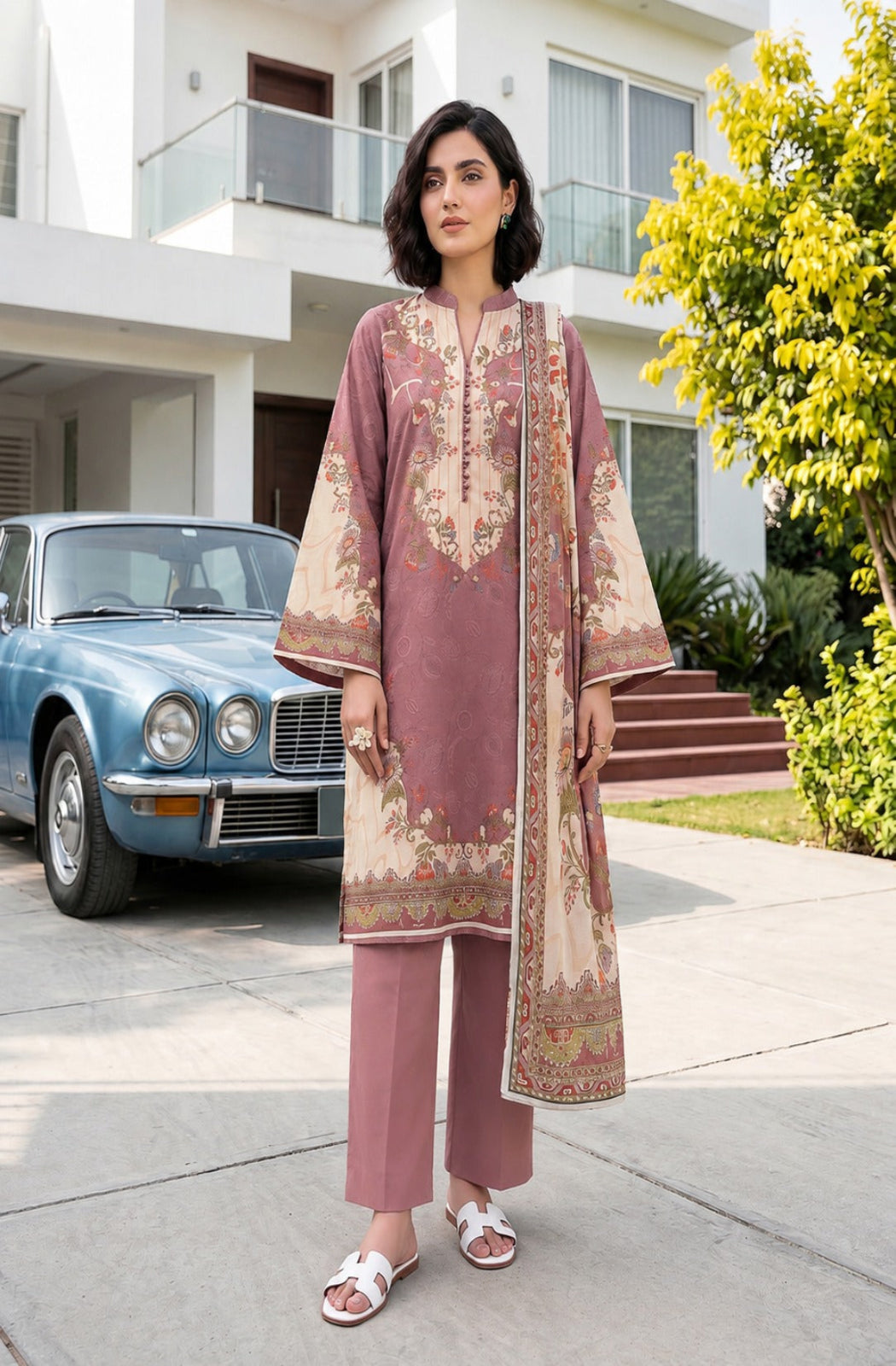 3PC Crystal Printed Lawn